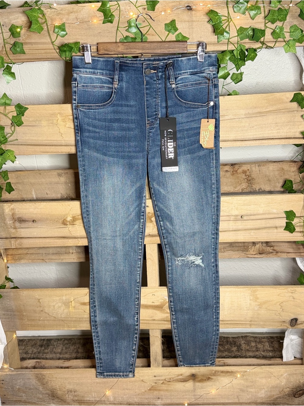 Liverpool Dark Blue Skinny Jeans with Light Fading
